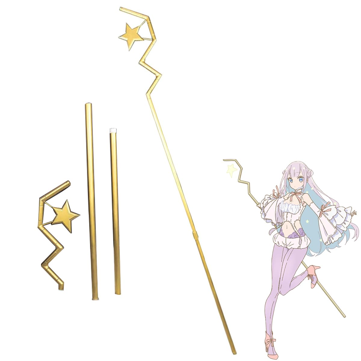 ⚠︎ リィ⚠︎まほあこ✴︎深森白夜✴︎杖＋靴のみ Amazon.co.jp: 深森白夜 杖 武器 かつて魔法少女と悪は敵対していた